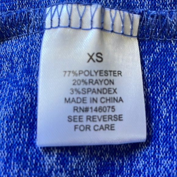 Theo & Spence Royal Blue Brushed Knit Hooded Cardi XS - Picture 4 of 5